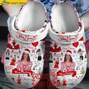 Selena Gomez Merry Christmas Crocs Shoes