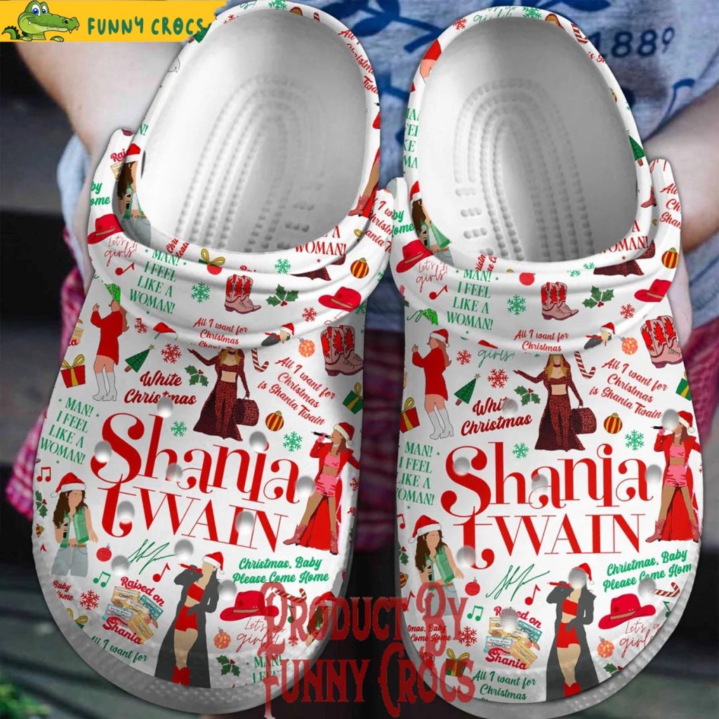 Shania Twain Christmas Crocs Shoes