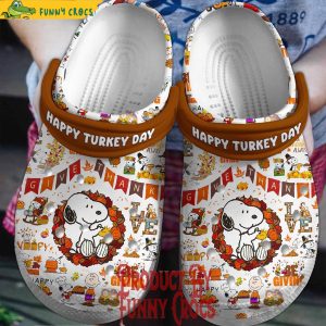 Snoopy Happy Turkey Day Crocs Shoes