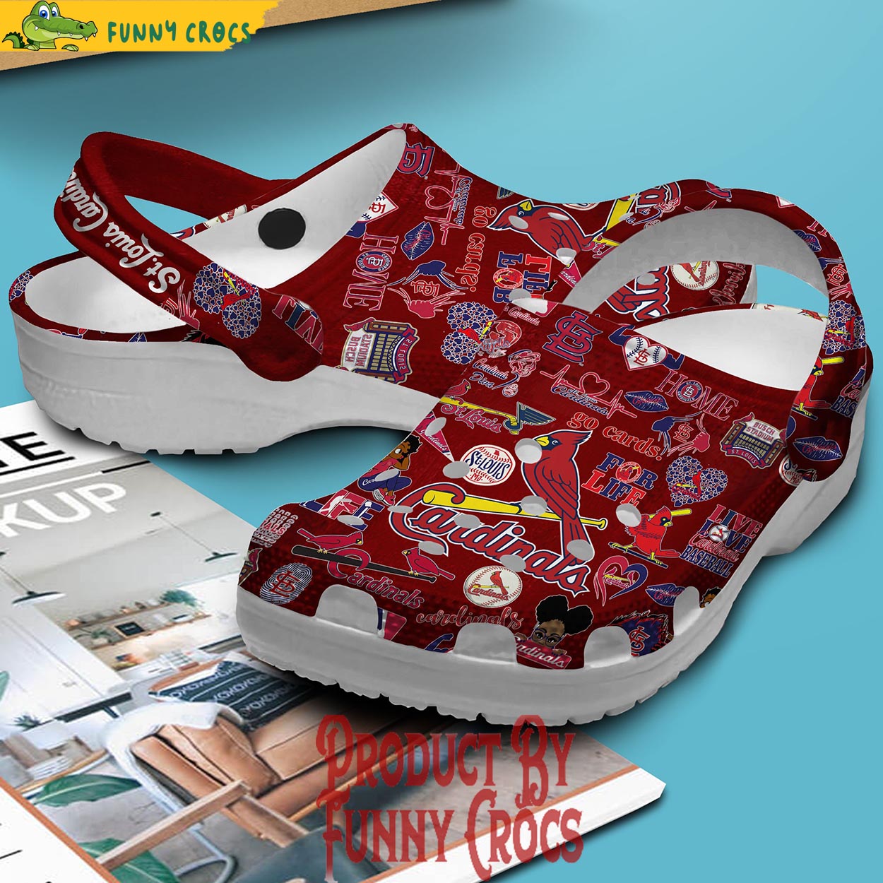 Baseball StL Cardinals Personalized Watercolor New Clog Crocs Shoes -  365crocs