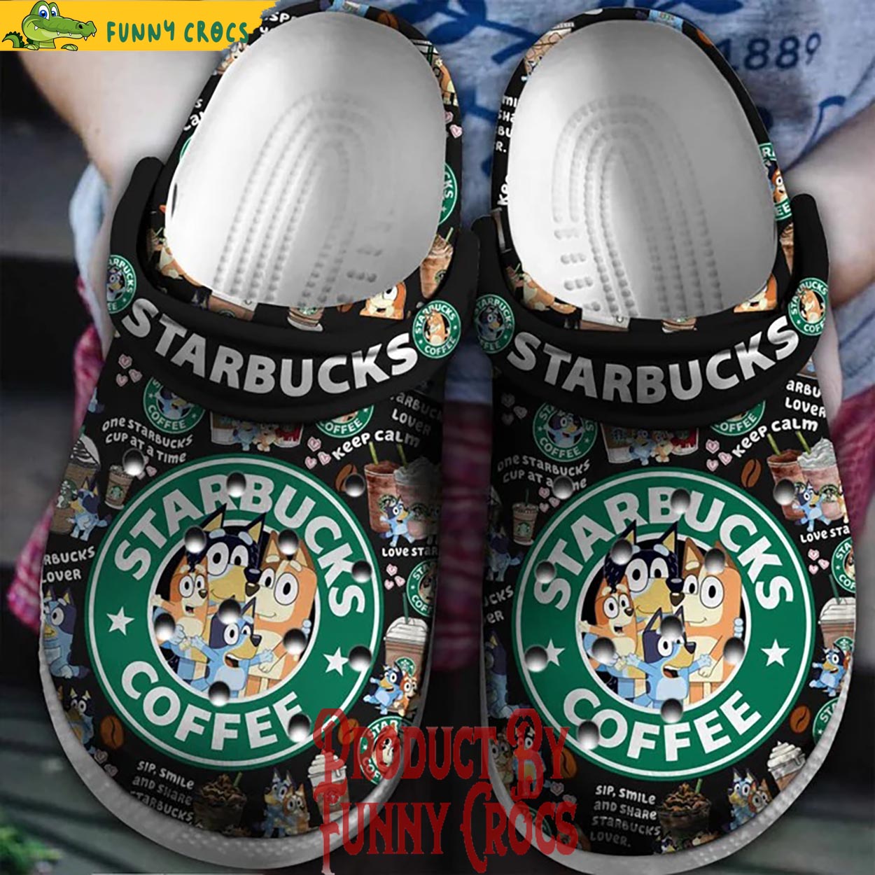 Starbucks Bluey Crocs Shoes - Discover Comfort And Style Clog Shoes ...