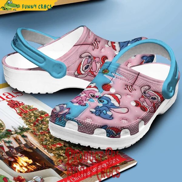 Stitch Angel Merry Christmas Crocs Shoes