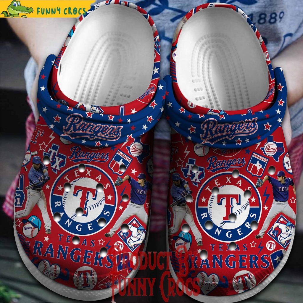 Texas Rangers Baseball Crocs Shoes - Discover Comfort And Style Clog ...