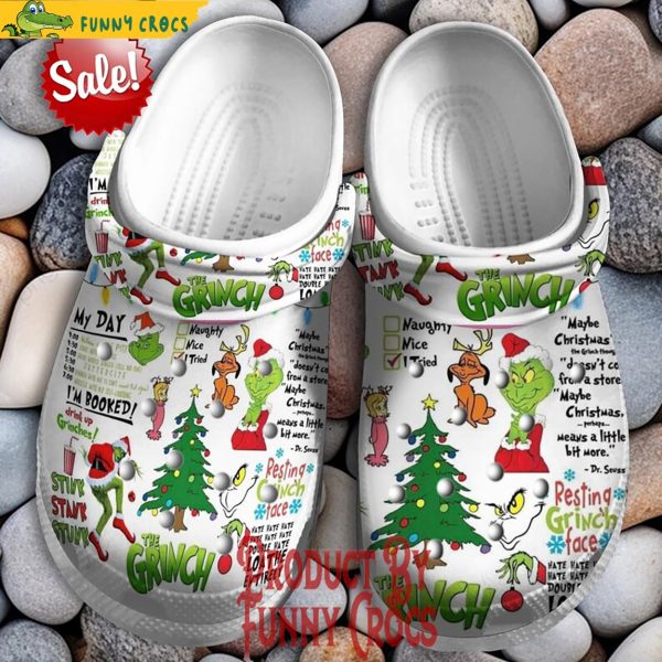 The Grinch Christmas Tree Crocs Clog Shoes