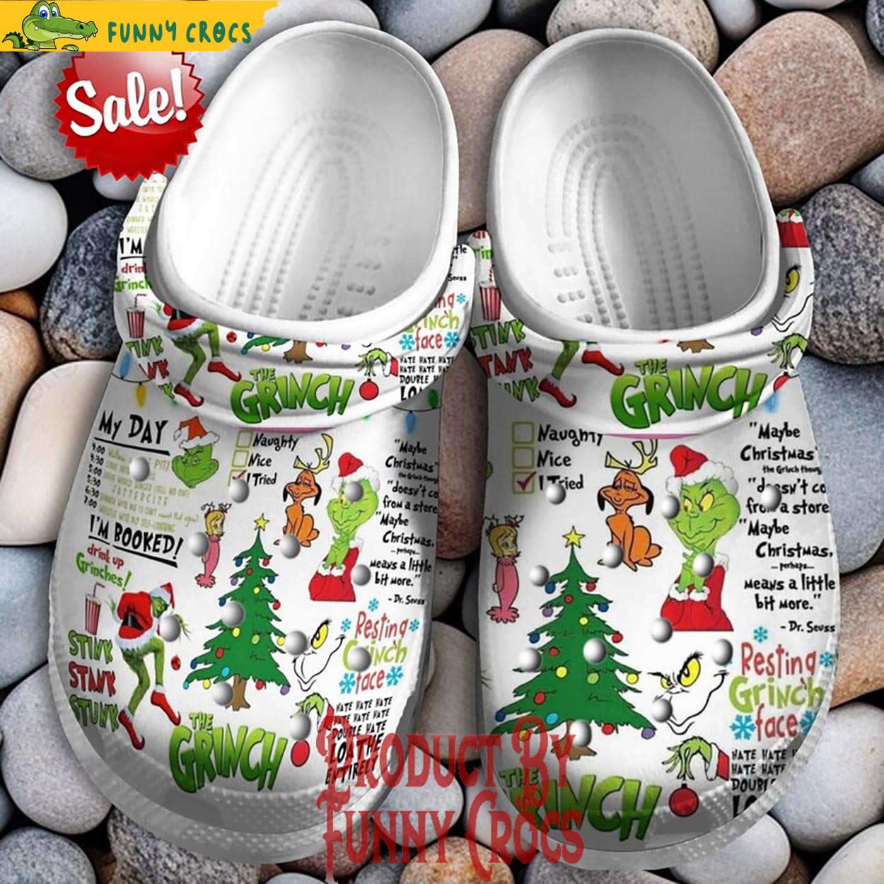 The Grinch Christmas Tree Crocs Clog Shoes - Discover Comfort And Style ...
