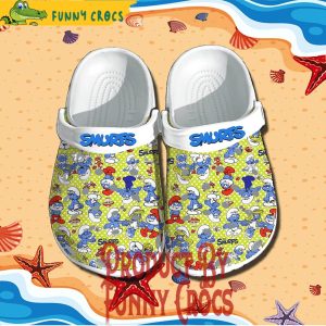 The Smurfs Pattern Crocs