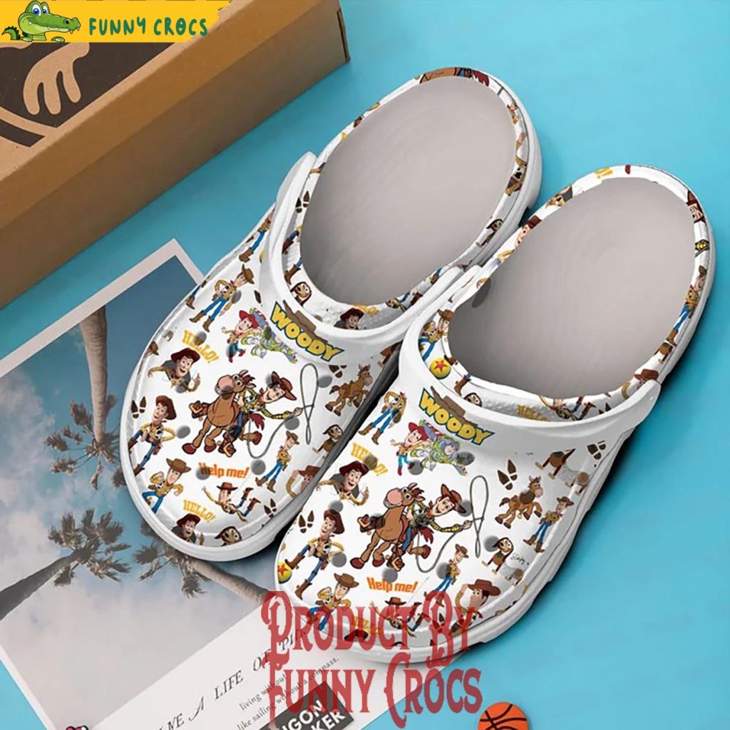Toy Story Woody White Crocs Shoes