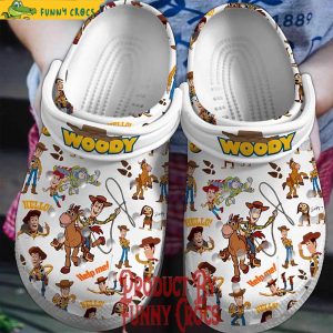 Toy Story Woody White Crocs Shoes 2