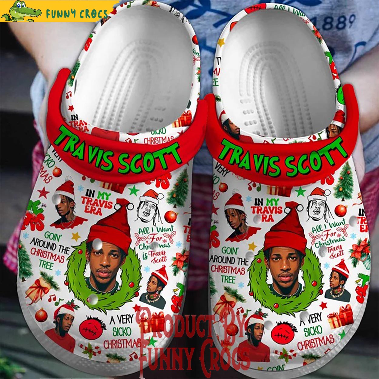 Travis Scott Christmas Crocs Shoes - Discover Comfort And Style Clog ...