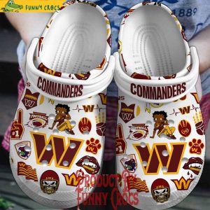 Washington Commanders Betty Boop Crocs Shoes 1