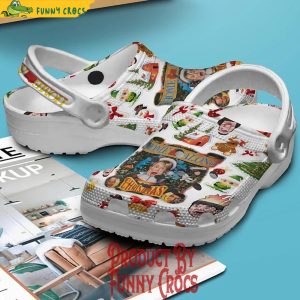 White Christmas Home Alone Crocs Shoes 3