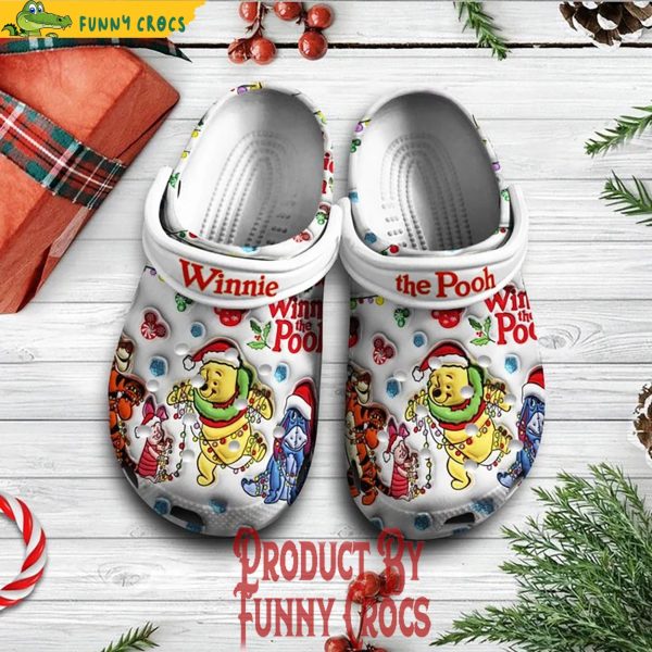 Winnie The Pooh Friends Christmas Crocs Shoes