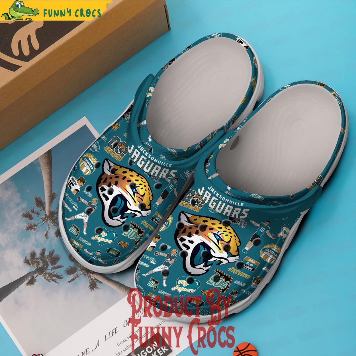 Jacksonville Jaguars Pattern Crocs Crocband Shoes