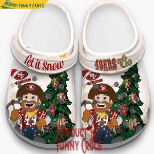 San Francisco 49ers Let It Snow Christmas Crocs Shoes