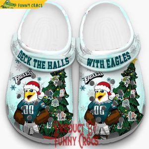 Philadelphia Eagles Deck The Halls Christmas Crocs Shoes