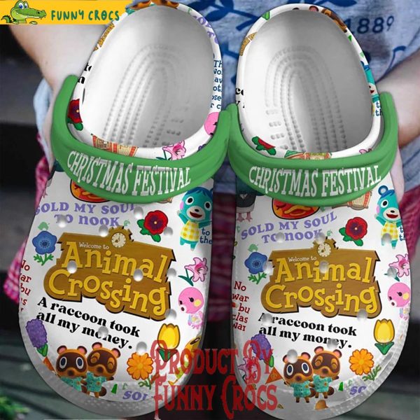 Animal Crossing Christmas Festival Movie Crocs