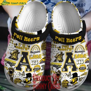 Appalachian State Mountaineers Roll Neers Crocs Shoes