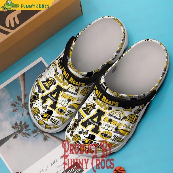 Appalachian State Mountaineers Roll Neers Crocs Shoes