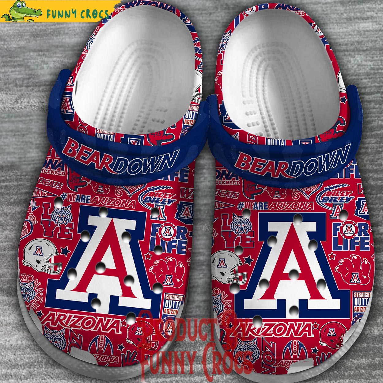 Arizona Bear Down Crocs Shoes