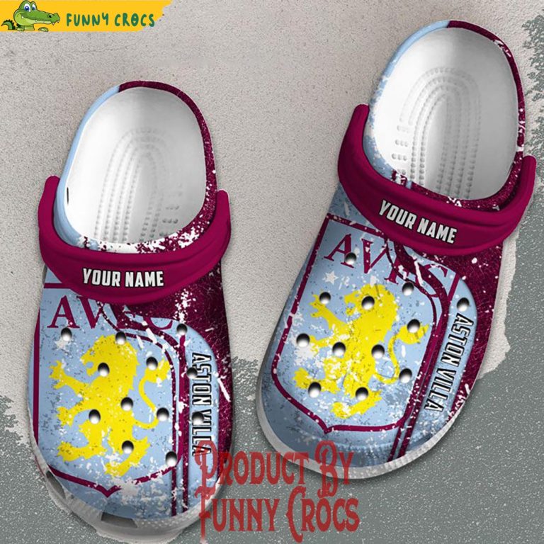 Aston Villa Premier League Crocs Shoes - Discover Comfort And Style ...