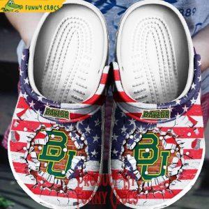 Baylor Bears American Broken Wall Crocs Shoes