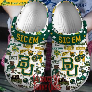 Baylor Bears Sic ‘Em Bears Crocs Shoes