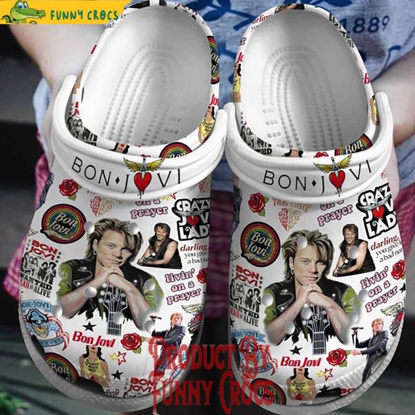 Bon Jovi Crocs For Adults