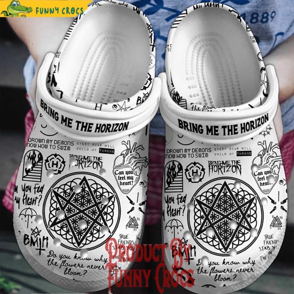 Bring Me The Horizon Can You Feel My Heart Crocs Shoes