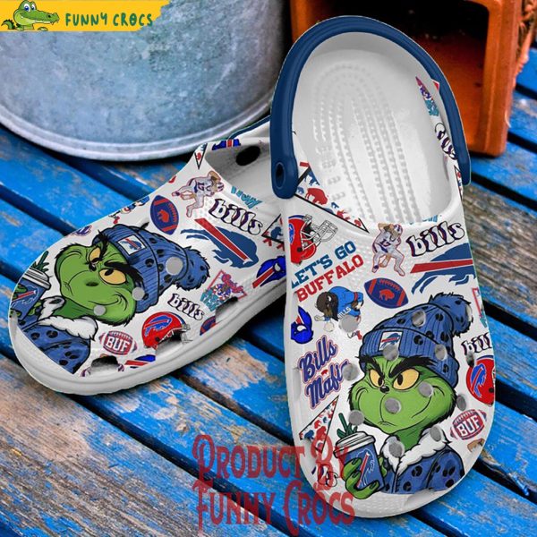 Buffalo Bills Grinch Crocs Shoes