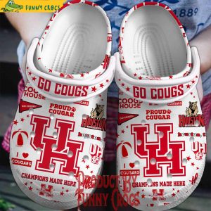 Champions Houston Cougars Crocs Shoes Made Here