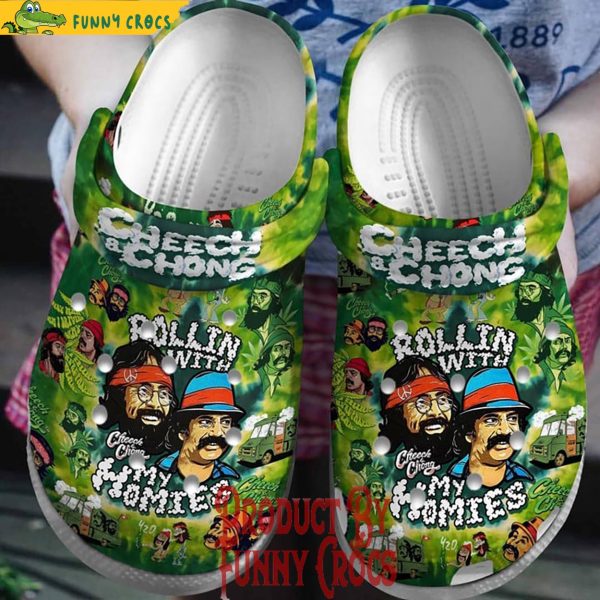 Cheech And Chong Rollin’ With My MomMies Crocs Shoes