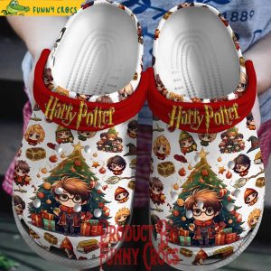 Chibi Harry Potter Tree Christmas Crocs 1