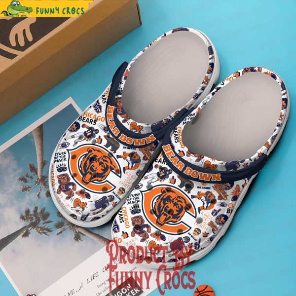 Chicago Bears Down Crocs Shoes