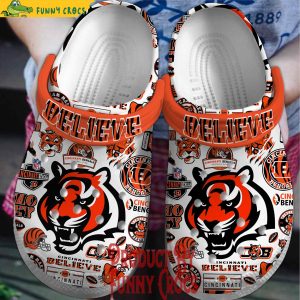 Cincinnati Believe Cincinnati Bengals Crocs Shoes 1