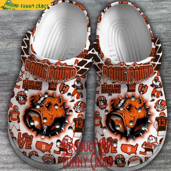 Cleveland Browns Dawg Pound Crocs Slippers