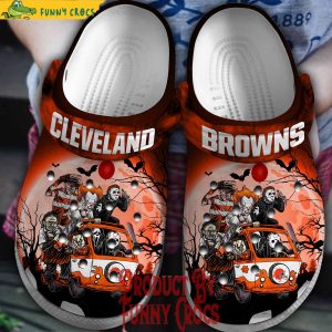 Cleveland Browns Halloween Crocs Shoes 1
