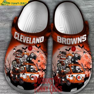 Cleveland Browns Halloween Crocs Shoes 2