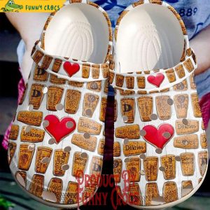 Cookie Pattern Heart Shape Valentines Day Crocs