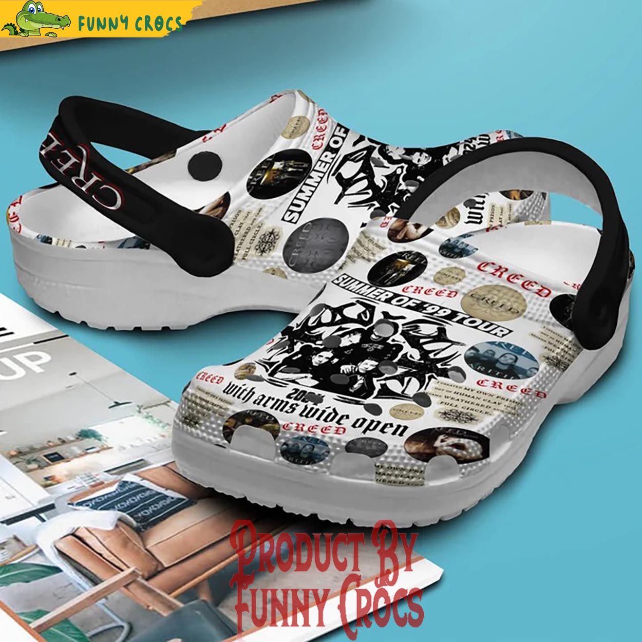 Creed Summer Of 99 Tour Crocs Shoes - Discover Comfort And Style Clog ...