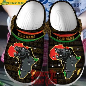 Custom Black Panther Animal Crocs Shoes