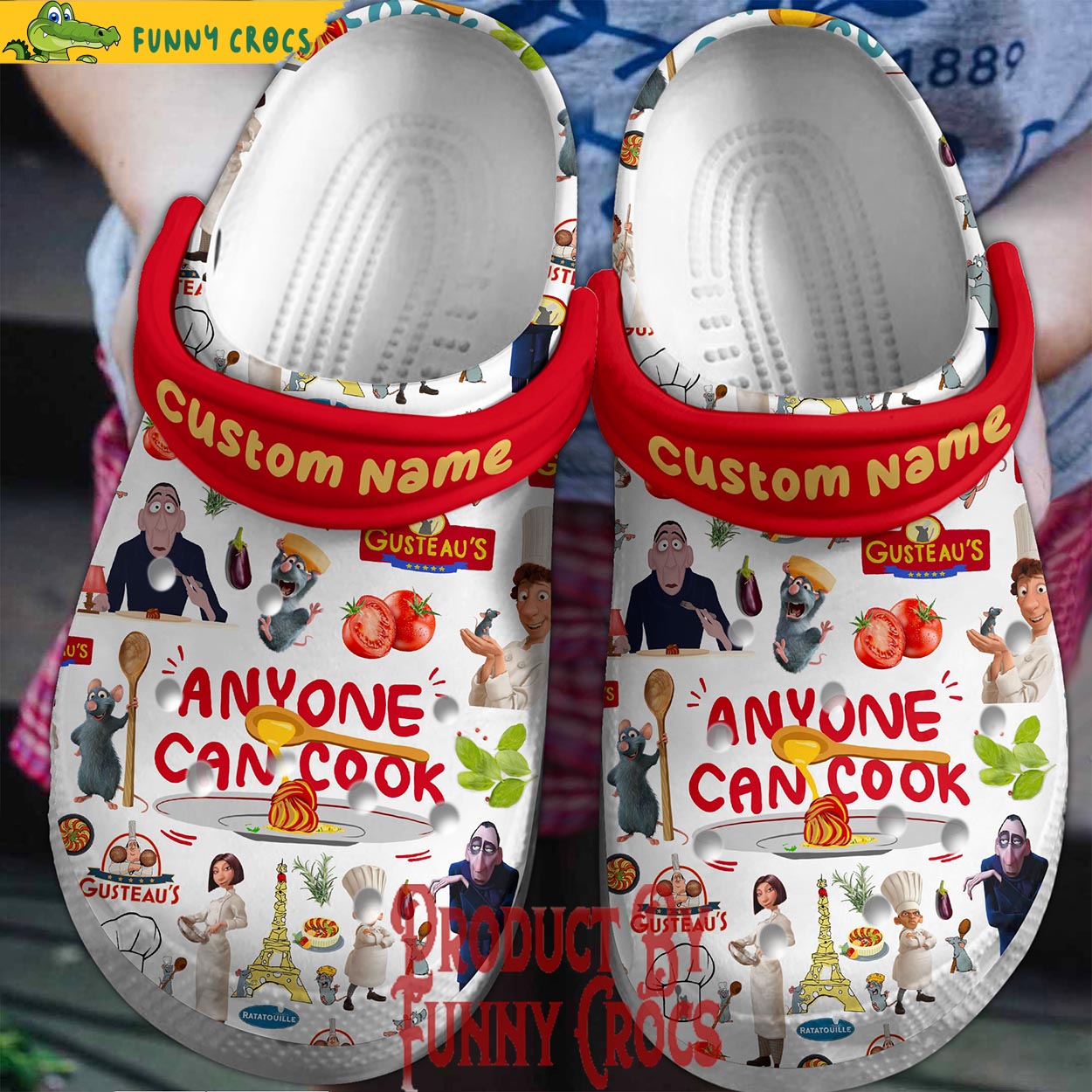 Custom Name Ratatouille AnyOne Can Cook Crocs Shoes - Discover Comfort ...