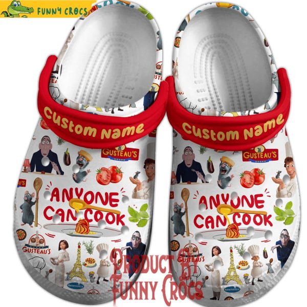 Custom Name Ratatouille AnyOne Can Cook Crocs Shoes