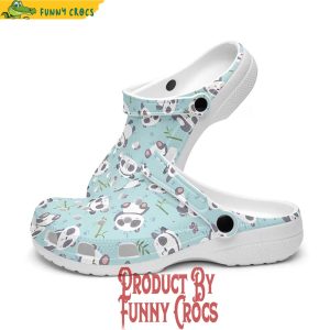 Cute Panda Pattern Crocs Shoes