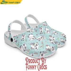 Cute Panda Pattern Crocs Shoes 3
