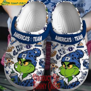 Dallas Cowboys American Team Grinch Crocs Shoes 1