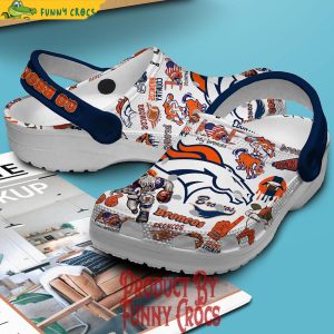 Denver Broncos White Crocs Shoes 2