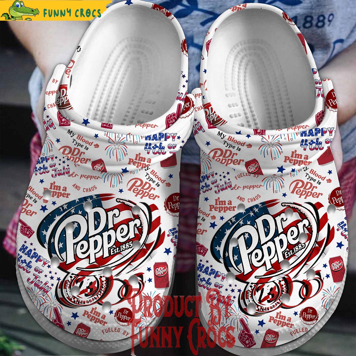 Dr Pepper 4th Of July Independence Day Crocs Shoes - Discover Comfort ...