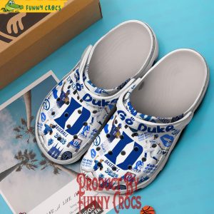 Duke Blue Devils Ncaa Sport Baseball White Crocs Shoes 2