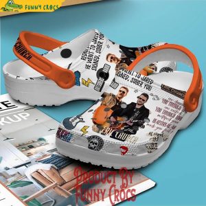 Eric Church Signed Sober You Hardy Crocs Shoes 3