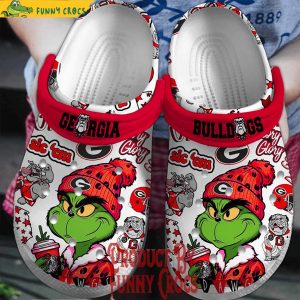 Georgia BullDogs Grinch Crocs Shoes